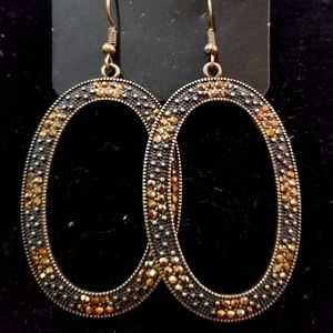 Bronze paparazzi earrings